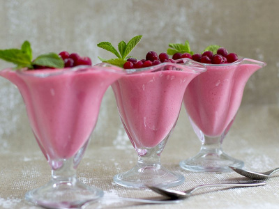 Клюквенный мусс Клюквенный мусс