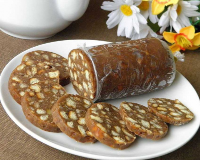 Шоколадная колбаса Шоколадная колбаса